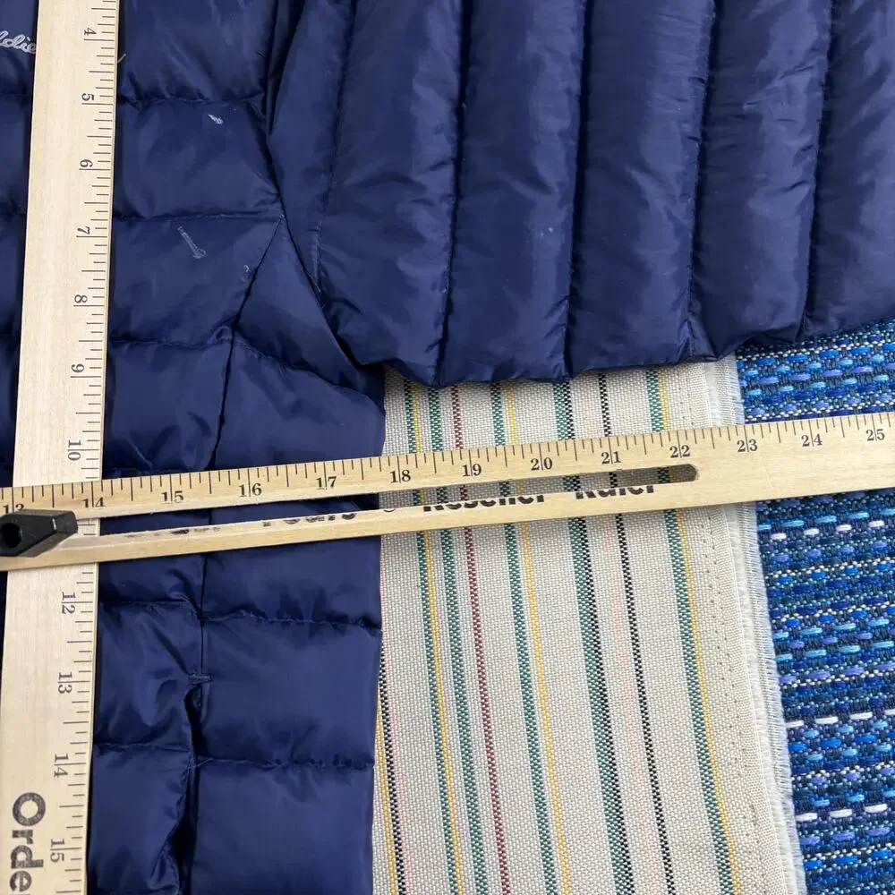Eddie Bauer Jacket Kids Medium 10/12 Blue Down Puffer Full Zip Lightweight Youth
